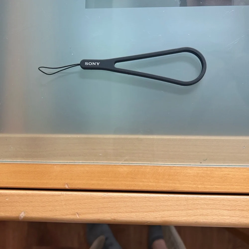 Sony Black Loop  silicone Wrist  Strap